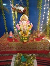 Ganesh festival celebrating in India